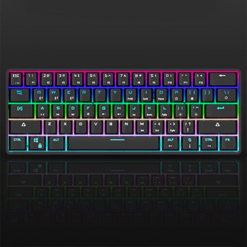 Wireless Bluetooth Keyboard Colorful PBT Keycaps Mechanical Keyboard